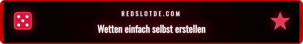 Screenshot der Benutzeroberfläche des Redslot Bet Builder Tools