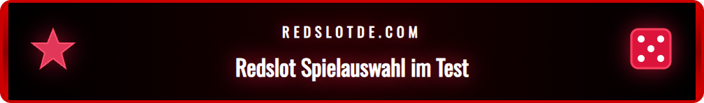 Screenshot der Spielautomaten-Lobby bei Redslot mit Top-Spielen.