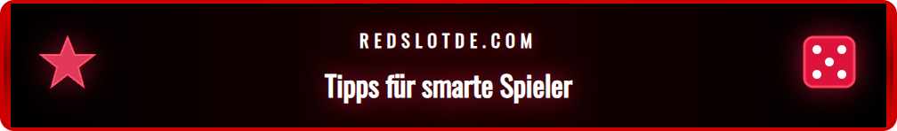 Eine Infografik mit fortgeschrittenen Tipps für die Redslot Spiele.