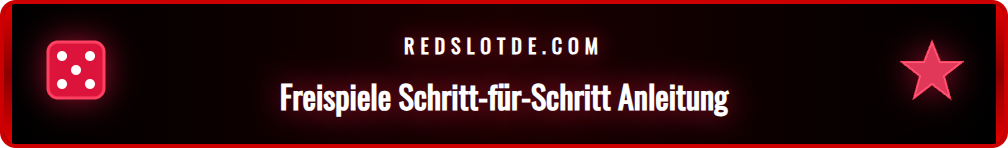 Visuelle Darstellung der Schritte zur Aktivierung von Freispielen auf der Plattform.