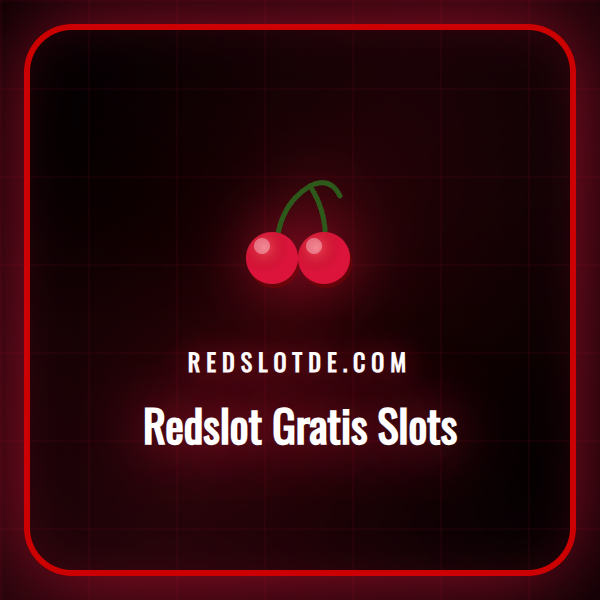 Logo und Startbildschirm der Redslot Gratis Slots Plattform