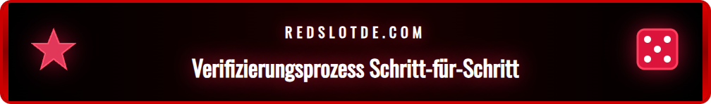 Grafische Darstellung des schrittweisen KYC-Prozesses bei Redslot.