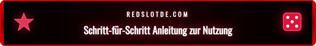 Anleitung zur Kontaktaufnahme mit dem Redslot Chat Support Team.