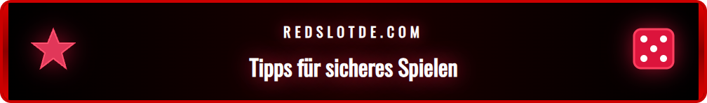 Infografik zu verantwortungsvollem Spielen und dem Redslot Login.