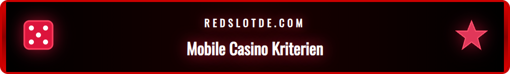 Checkliste zur Bewertung der wichtigsten Kriterien eines mobilen Casinos.