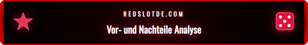 Gegenüberstellung der Vor- und Nachteile für mobile Casino-Spieler.