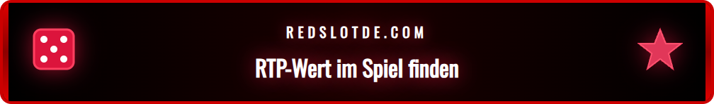 Anleitung zum Finden der Auszahlungsquote im Infobereich eines Slots.