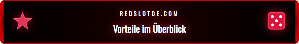 Grafische Darstellung der Vorteile der Trustly Nutzung bei Redslot.
