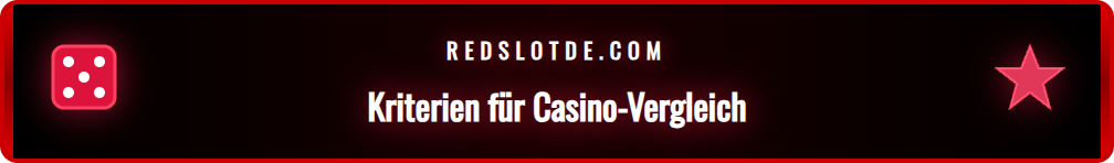 Eine Checkliste mit den wichtigsten Kriterien für einen Casino-Vergleich.