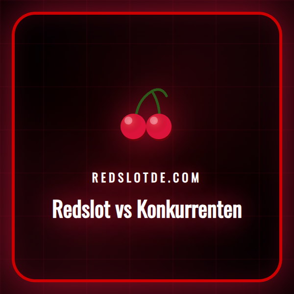 Ein detaillierter Vergleich von Redslot vs Konkurrenten auf einem Laptop-Bildschirm.